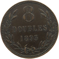 GUERNSEY 8 DOUBLES 1893 Victoria 1837-1901 #c029 0017 - Guernsey