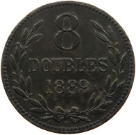 GUERNSEY 8 DOUBLES 1889  #a091 0981 - Guernsey