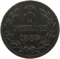 GUERNSEY 8 DOUBLES 1889  #a091 0981 - Guernesey