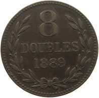 GUERNSEY 8 DOUBLES 1889 Victoria 1837-1901 #s029 0313 - Guernsey