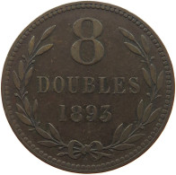 GUERNSEY 8 DOUBLES 1893 Victoria 1837-1901 #a083 0423 - Guernsey