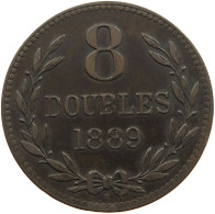 GUERNSEY 8 DOUBLES 1889 Victoria 1837-1901 #a083 0435 - Guernsey