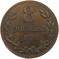 GUERNSEY 8 DOUBLES 1885  #a062 0203 - Guernesey