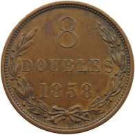 GUERNSEY 8 DOUBLES 1858  #sm05 0279 - Guernesey