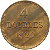 GUERNSEY 4 DOUBLES 1920  #s046 0493 - Guernesey