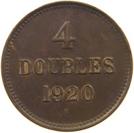 GUERNSEY 4 DOUBLES 1920  #c046 0069 - Guernesey