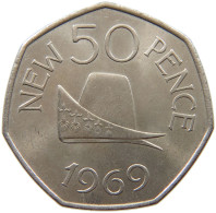 GUERNSEY 50 PENCE 1969  #s039 0195 - Guernsey