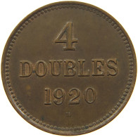 GUERNSEY 4 DOUBLES 1920 George V. (1910-1936) #c008 0267 - Guernsey