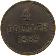 GUERNSEY 4 DOUBLES 1889 Victoria 1837-1901 #c008 0263 - Guernsey