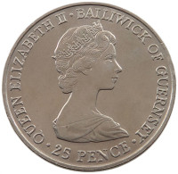 GUERNSEY 25 PENCE 1981  #alb026 0057 - Guernsey