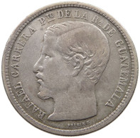 GUATEMALA PESO 1865 LARGE R  #t135 0219 - Guatemala