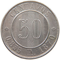 GUATEMALA 50 CENTAVOS 1870  #t021 0005 - Guatemala