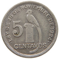 GUATEMALA 5 CENTAVOS 1929  #a091 0927 - Guatemala