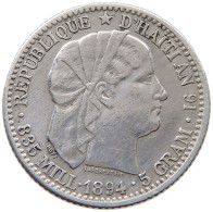 HAITI 20 CENTIMES 1894  #t122 0271 - Haití