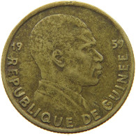 GUINEA 5 FRANCS 1959  #s071 0209 - Guinea