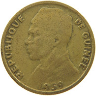 GUINEA 10 FRANCS 1959  #a004 0743 - Guinea