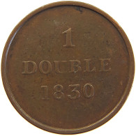 GUERNSEY DOUBLE 1830  #c045 0073 - Guernsey