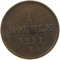 GUERNSEY DOUBLE 1911  #a063 0325 - Guernsey