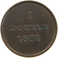 GUERNSEY DOUBLE 1830  #c045 0051 - Guernsey