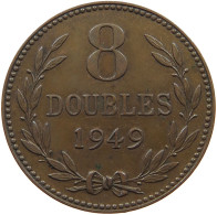 GUERNSEY 8 DOUBLES 1949  #a091 0985 - Guernesey