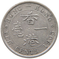 HONG KONG 10 CENTS 1903 Edward VII., 1901 - 1910 #a033 0039 - Hong Kong