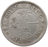 HONG KONG 10 CENTS 1900 Victoria 1837-1901 #a033 0029 - Hong Kong