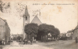 FRANCE - Saint Ideuc - La Place Et L'église - Curieux Monument De 1721 - Carte Postale Ancienne - Sonstige & Ohne Zuordnung