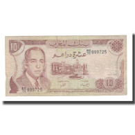 Billet, Maroc, 10 Dirhams, 1985, KM:57b, TB - Morocco