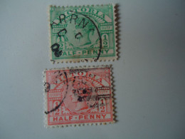 VICTORIA USED QUEEN 1886   2  WITH    POSTMARK - Gebruikt