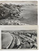 Côte D'AZUR - NICE LOT 2 CARTES PROMENADE DES ANGLAIS  NICE A SAN REMO 1949 - Loten, Series, Verzamelingen