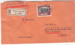 Liechtenstein - Lettre Recom De 1927 - Oblit Schaan - Exp Vers Eigeltingen - Cachet De Radolfzell - Valeur 190 Euros - Cartas & Documentos