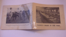 WWI US RARE FRANCE S SHARE IN THE WAR PHOTOS USINE SURESNES REIMS SUBMARINE CHAMPIEN SOMME PETAIN TANK EPARGES ... - 1914-18