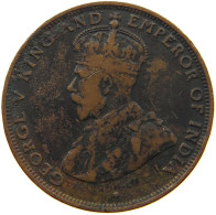 HONG KONG CENT 1933 George V. (1910-1936) #a032 0201 - Hong Kong