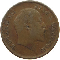 INDIA BRITISH 1/4 ANNA 1908 Edward VII., 1901 - 1910 #t072 0017 - India