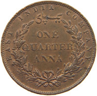 INDIA BRITISH 1/4 ANNA 1858 Victoria 1837-1901 EAST INDIA COMPANY #t112 1131 - India