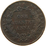 INDIA BRITISH 1/4 ANNA 1858 Victoria 1837-1901 EAST INDIA COMPANY #a011 0471 - India