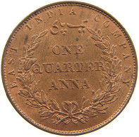 INDIA BRITISH 1/4 ANNA 1858 Victoria 1837-1901 #t155 0221 - India