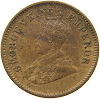 INDIA BRITISH 1/2 PICE 1927 C George V. (1910-1936) MINTING ERROR HEAD #t071 0253 - Inde