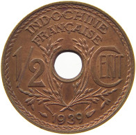 INDOCHINA 1/2 CENT 1939  #c063 0721 - French Indochina