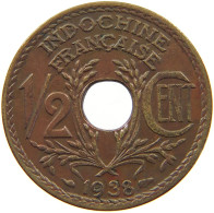 INDOCHINA 1/2 CENT 1938  #c063 0723 - Französisch-Indochina