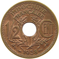 INDOCHINA 1/2 CENT 1938  #c063 0709 - Französisch-Indochina