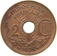 INDOCHINA 1/2 CENT 1939  #c063 0715 - Französisch-Indochina