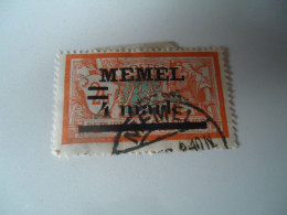 MEMEL USED STAMPS OVERPRINT  WITH POSTMARK  MEMEL - Andere & Zonder Classificatie