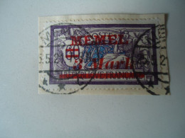 MEMEL USED STAMPS OVERPRINT  WITH POSTMARK  MEMEL 1921 - Andere & Zonder Classificatie