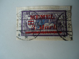 MEMEL USED STAMPS OVERPRINT  WITH POSTMARK  MEMEL 1921 - Other & Unclassified