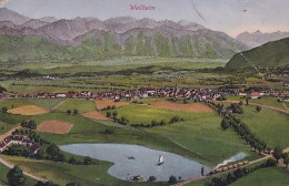 WEILHEIM         PANORAMA   +    CACHET  CAMP DE PRISIONNIERS - Weilheim