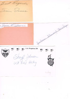 JEUX OLYMPIQUES - AUTOGRAPHES DE MEDAILLES OLYMPIQUES - CONCURRENTS DES ETATS-UNIS  - - Handtekening