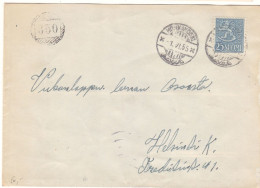 Finlande - Lettre De 1955 - Oblit Honkakoski - Avec Cachet Rural 350 - - Storia Postale