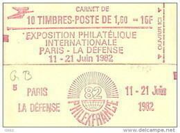 CARNET 2187-C 2 Liberté De Delacroix "PHILEXFRANCE 82" Conf.4,5,6 Ou 7 Fermé Bas Prix Parfait état RARE - Moderne : 1959-...