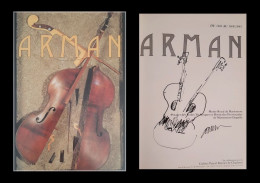 Arman (1928-2005) - Artiste Français - Catalogue Avec Rare Dessin Original Signé - Pintores Y Escultores